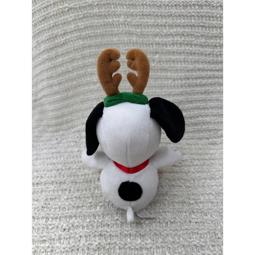Hallmark Snoopy Plush Reindeer Antlers Christmas Peanuts Stuffed Animal Toy 8 in